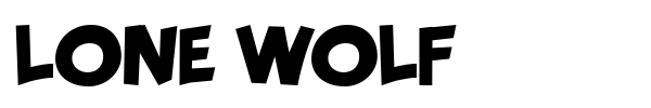 Lone Wolf font preview